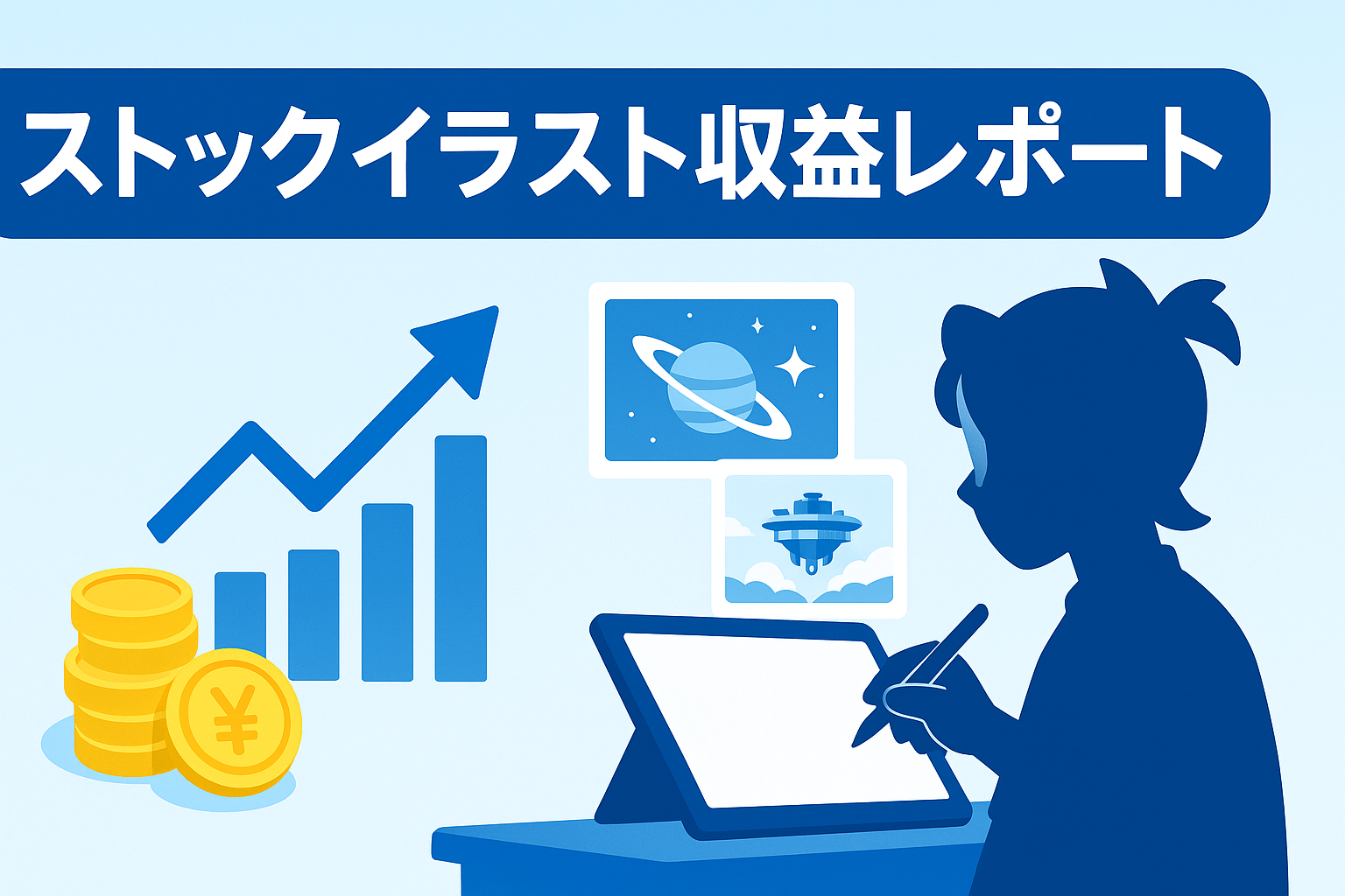 ストックイラスト収益レポート