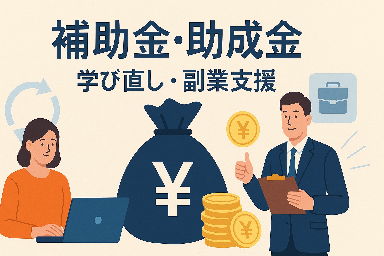 補助金・助成金で学び直しと副業支援｜2025年最新制度まとめ