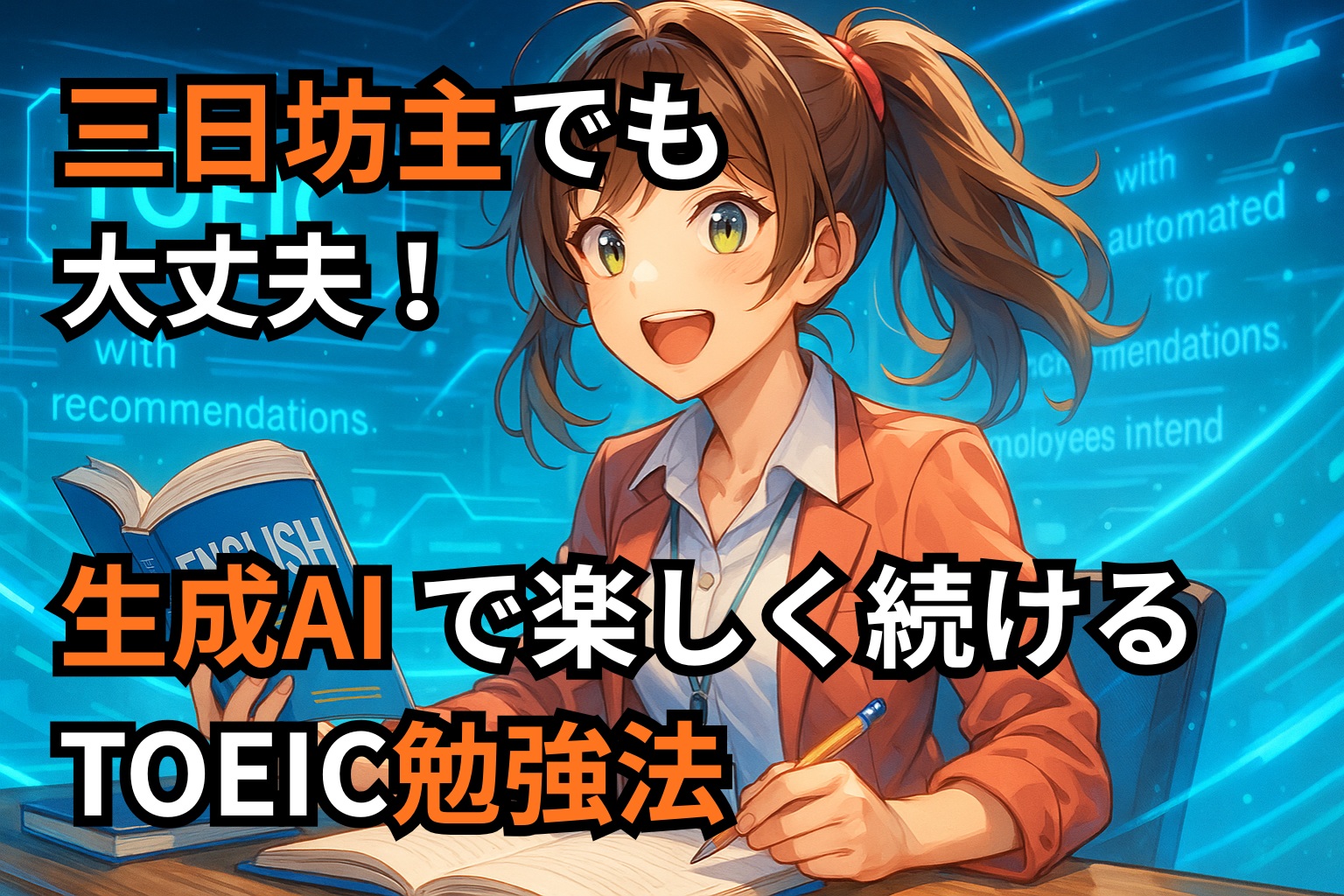 三日坊主でも大丈夫！生成AIで楽しく続けるTOEIC勉強法