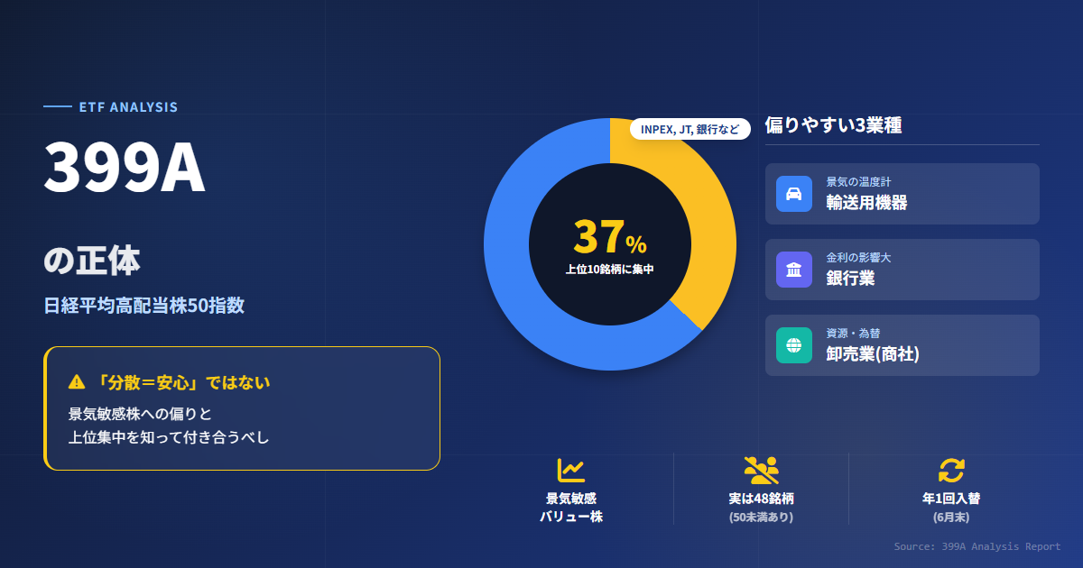 399Aの中身を解剖｜上位銘柄・業種偏り・入替ルールで分かるETFの性格