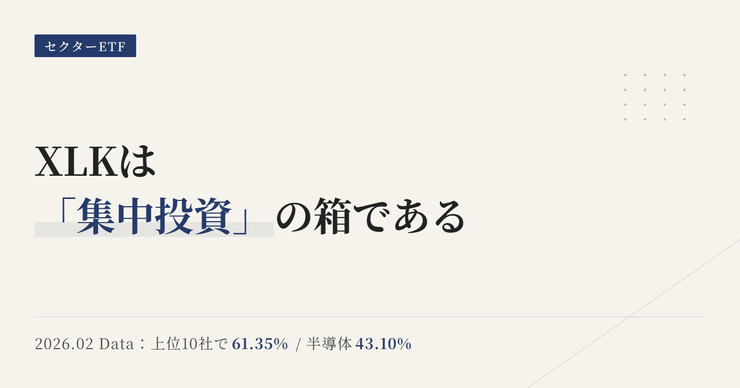 XLK組入銘柄・セクター比率