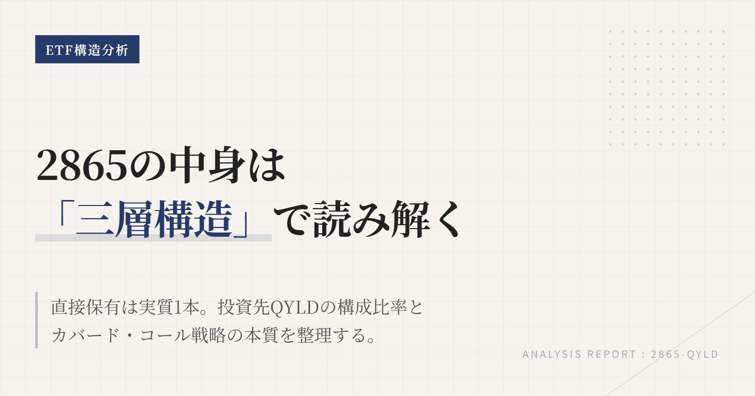 2865の組入銘柄・比率｜QYLD経由の中身を確認