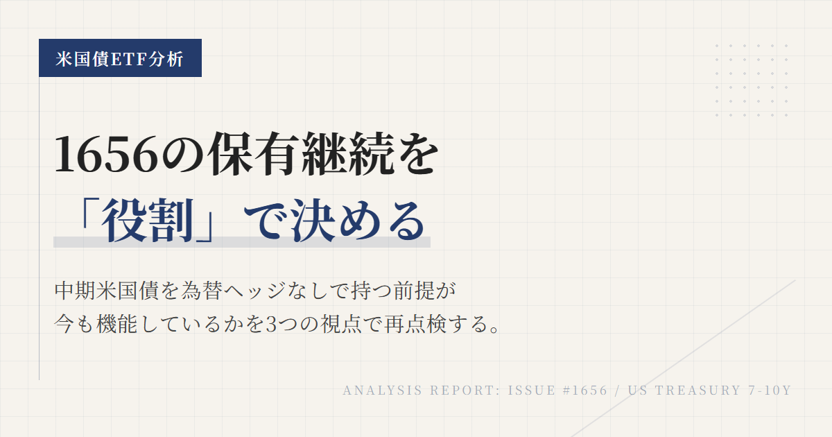 1656の保有継続条件｜見直しトリガーを整理
