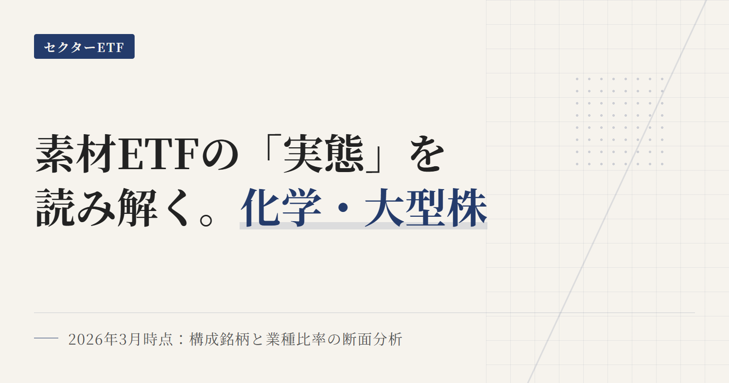 XLBの組入銘柄・業種比率