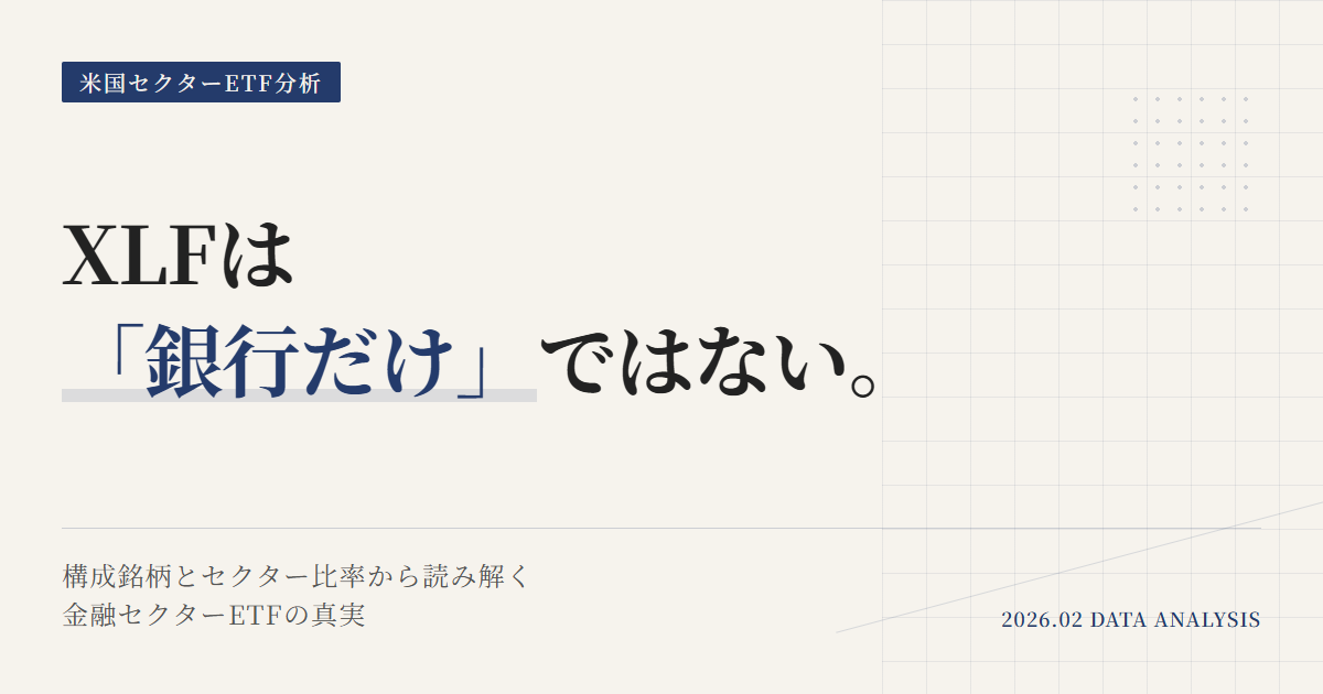 XLFの組入銘柄・業種比率の読み方