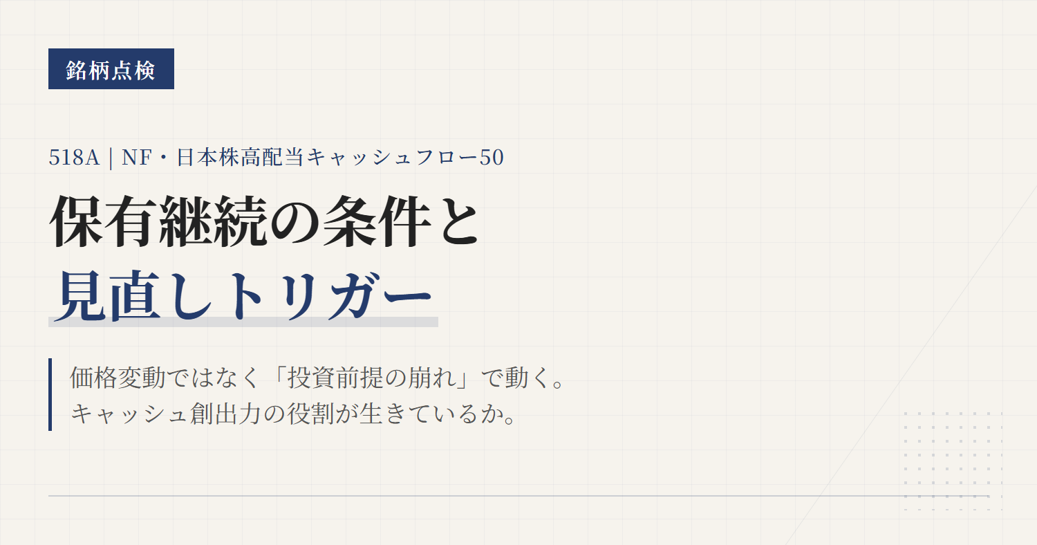 518Aの分配金と利回り｜計算方法と手取りの見方