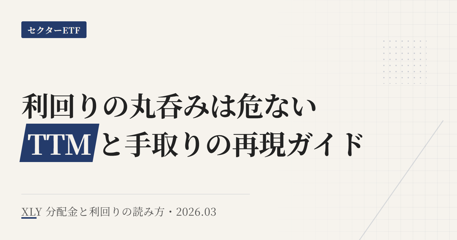 XLYの分配金と利回り
